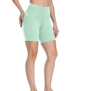 Women Seamless High Waist <b>Scrunch</b> Butt Lift Yoga <b>Shorts</b> Custom Gym Workout Fitness Sport <b>Shorts</b> with Solid Pattern - Product Image 3