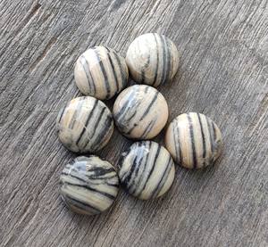 Wholesale Natural Zebra Jasper AAA+ Quality Third Party Certified Lavira Brand 20mm Calibrated Round Australia Loose Gemstones - Product Image 3