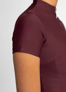 Camiseta Deportiva de Capa Base para Mujer, Ligera, de Manga Corta, Transpirable, de Tela Elástica, para Montar a Caballo, Servicio OEM - Product Image 3