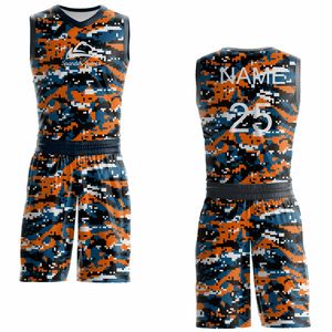 Vêtements de basket-ball respirants personnalisés OEM Ensemble de basket-ball de conception personnalisée Uniforme de basket-ball athlétique par sublimation - Product Image 3