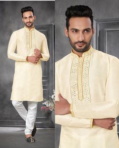 ผู้ชาย Tarkashi Kurta ออกแบบสําหรับ EiD งานแต่งงาน Salwar kameez สุภาพบุรุษคอลเลกชันในอินเดียและปากีสถานเสื้อผ้าอิสลามชุดมุสลิม - Product Image 4