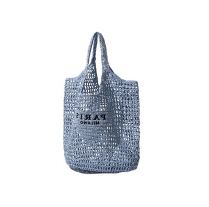 Sacs en paille élégants bleu ciel faits à la main, sacs à main en paille personnalisés pour femmes, produits en gros - Product Image 1