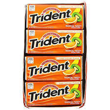 Trrident Chewing Gum Fruity Flavor <b>Sweet</b> Taste 9g <b>Box</b> From Belgium - Product Image 6