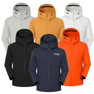 Veste imperméable pour homme de marque personnalisée unisexe pour l'extérieur, veste de cyclisme réfléchissante de haute qualité OEM ODM avec logo - Product Image 3