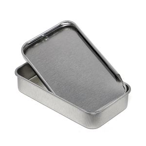 <b>Silver</b> Metal Slide <b>Top</b> Tins - Product Image 2