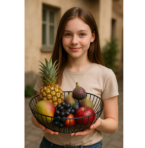 La cesta de almacenamiento de metal de hierro es una solución inteligente y elegante para mantener su cocina y vajilla bien organizadas - Product Image 3