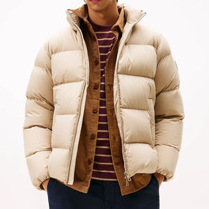 เสื้อโค้ทขนเป็ดแฟชั่นฤดูหนาวคอปกตั้งเสื้อแจ็กเก็ตปลาปักเป้าโรงงานผู้ผลิตเสื้อแนวสตรีท - Product Image 1