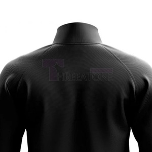 Chaqueta deportiva de tela elástica cómoda para hombre con cuello levantado movimiento libre para deportes al aire libre - Product Image 6