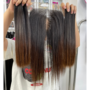 Chất Lượng Cao Bé Mỏng Tóc Việt Bó Trinh Nữ Lớp Biểu Bì Phù Hợp Tóc Ren Đóng Cửa Tóc Giả 5x5 10 <span class=keywords><strong>Inch</strong></span> Tóc Thẳng Nhà Cung Cấp - Product Image 3