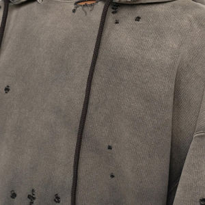 Venta al por mayor Vintage Acid Wash Pullover Hoodie 450GSM Heavyweight 100% Cotton Fleece Custom Logo Streetwear Casual Hoodie para hombres - Product Image 2