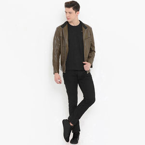 Veste en cuir nouvelle édition pour hommes bonne qualité variété exigeante meilleur fabricant Veste en cuir pour hommes OEM entretenu - Product Image 4