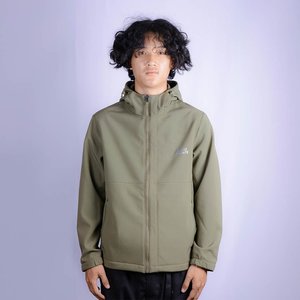 Naviguer enduit Softshell veste à capuche résistant à l'eau coupe-vent vêtements de plein air pour cyclisme Fitness fermeture éclair Polyester - Product Image 5