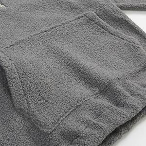 Manufacturer Custom 14 Zip Hoodies & Sweatshirts Lamb Wool Pullover Winter Thick Teddy <b>Sherpa</b> <b>Fleece</b> 500gsm Hoodie For <b>Men</b> - Product Image 5