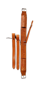 Accesorio de ropa ecuestre personalizable de piel Premium Western Horse Cinch Flank Back Girth para equitación occidental - Product Image 5