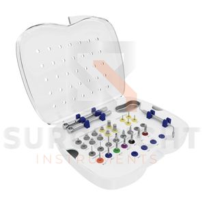 Kit chirurgical complet Surgiright Instruments pour implant dentaire, source d'alimentation électrique, meilleure qualité, poignée ergonomique, CB 3 mâchoires - Product Image 1