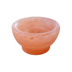 Cuenco de sal mineral del Himalaya Presentación de comida elegante Servicio gourmet y exhibición de mesa Artesanías naturales hechas a mano - Product Image 2