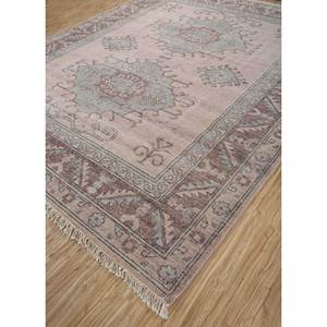 พรมขนสัตว์ถักมือลายเหรียญสีเบจและสีน้ำตาลสำหรับตกแต่งห้องนั่งเล่นในบ้าน - ผลิตภัณฑ์โดย Jaipur Rugs ZA - Product Image 2