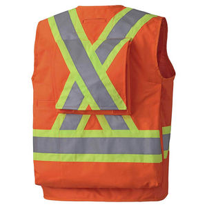 Gilet de sécurité réfléchissant haute visibilité, multi-poches, vêtements de travail, protection de sécurité, avertissement de circulation, gilet en maille - Product Image 1