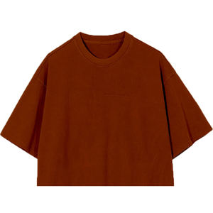 T-shirt à manches courtes col rond pour femme, style streetwear, respirant, écologique, personnalisé, en molleton uni 280g - Product Image 4