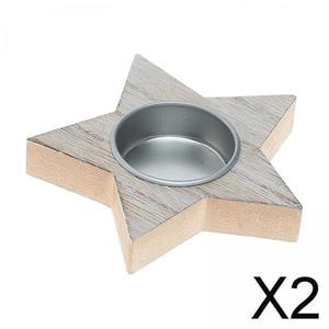 Porte-bougie décoratif en bois, bougeoir pour Noël, maisons, style mariage par faizacraft - Product Image 4