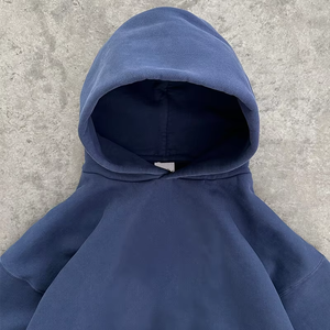 Streetwear vintage personnalisé sweat à capuche pour homme en éponge française sweat-shirt à fermeture éclair imprimé lavé à l'acide hiver polaire 100% coton - Product Image 5