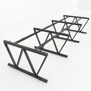 VBamboo 6-Piece Cluster <b>Workstation</b> 360x120cm Luxury Minimalist L-Shaped Office Furniture Assembly Required for Bedroom Use - Product Image 4