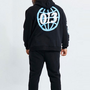 OEM Services Clothing Manufacturer Plain Cotton Puff Print Men Tracksuits Lightweight Streetwear Style Quick Dry Men Tracksuits - Product Image 2