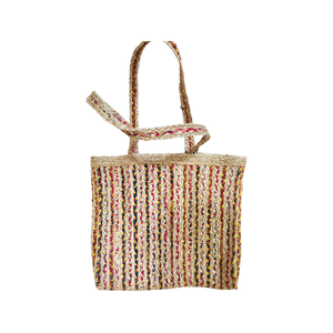 Bolso de hombro de paja de diseño de Bali hecho a mano, bolso de playa de ratán de yute a la moda para mujer, hecho a mano en Bangladesh - Product Image 1