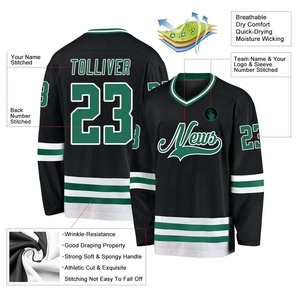 2025 OEM personalizado Tackle Twill bordado Hockey Jerseys rápido equipo sublimación Hockey sobre hielo desgaste nuevo Hockey - Product Image 4
