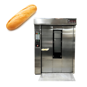 Four rotatif 24 plateaux à haute productivité Logo personnalisé Kien grille-pain à gaz Fours à pizza pour hôtel restaurant État neuf - Product Image 1