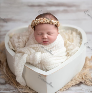 Accesorios de Fotografía para Recién Nacidos, Marco de Corazón de Bambú Ecológico Moderno para Uso en la Cama del Dormitorio - Product Image 3