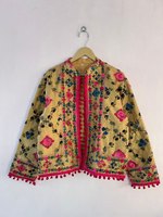 Veste indienne Manteau femme Veste femme traditionnelle bohème Veste brodée