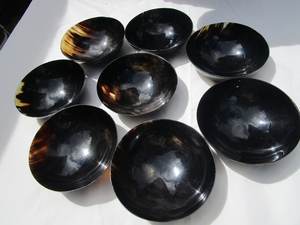 Cuenco de cuerno de búfalo ecológico de la mejor calidad para decoración del hogar, cuenco profundo hecho a mano, técnica pulida de Color de cuerno Natural, venta - Product Image 3