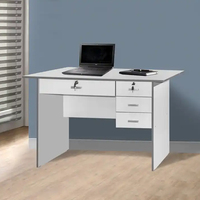 Bureau d'étude et d'écriture économique Essence Home avec 4 tiroirs, en panneau de particules MDF de 12 mm/15 mm, idéal pour étudiants et télétravail JS-SD02