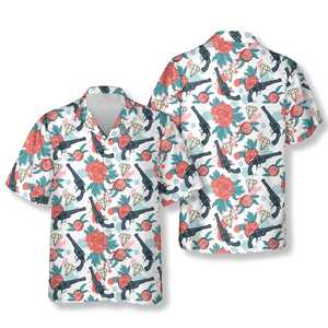 Hawaïen hommes chemises vacances Style été décontracté à manches courtes vacances station vêtements mode plage tenues en gros fête - Product Image 1