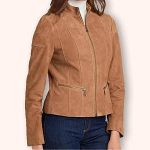 Veste en daim tricotée d'hiver de haute qualité, respirante, écologique, légère, finition lisse, coutures propres - Product Image 1