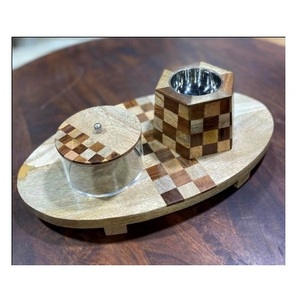 Ensemble de brûleurs d'encens arabes modernes brûleur à bois Bakhoor de vente chaude pour la décoration intérieure pendant la saison du Ramadan - Product Image 6