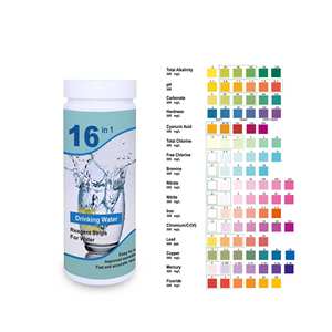 Fourniture d'usine Kit de test <span class=keywords><strong>Ph</strong></span> 16 paramètres Kit de test d'analyse de l'eau Bandelettes de test de <span class=keywords><strong>chlore</strong></span> libre - Product Image 1