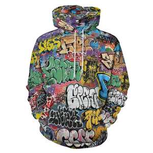 Sudadera con Capucha Unisex de Invierno con Estampado Personalizado Contemporáneo, Patrones Brillantes, Interior Suave y Flexible, Estructura Cálida, Transpirable y Ecológica - Product Image 1