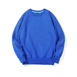 Sudadera con capucha de rizo de algodón unisex para niños de alta calidad logotipo personalizado al por mayor Sudadera de cuello redondo liso negro para bebés - Product Image 5