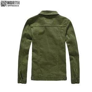 Veste en jean décontractée pour homme, couleur unie, haute qualité, streetwear, automne, coupe ajustée, nouvelle collection 2025 - Product Image 2