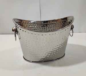 ถังแช่ไวน์สแตนเลสทรงรีแบบทุบถังแชมเปญดีไซน์เนอร์ถังชุบนิกเกิลถังไวน์สไตล์แฟนซีที่ทันสมัย - Product Image 3