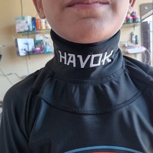 Athletic Ice Hockey <b>Compression</b> <b>Shirt</b> Breathable 100% Polyester Kevlar Cut Proof Neck Guard Inner Layer Professional Player - Product Image 2