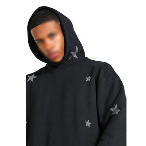 ชุดวอร์มประดับพลอยเทียมเสื้อฮู้ดสไตล์ซิปแขนยาวระบายอากาศได้ดีสีช็อกโกแลตเป็นมิตรกับสิ่งแวดล้อม - Product Image 5