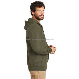 Sudadera con Capucha Unisex de Invierno, Personalizable, Manga Larga, Cierre Completo, Moderna, 100% Algodón, Impermeable, Antiencogimiento, Método de Tejido de Punto - Product Image 4