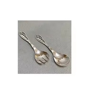 Luxury <b>Salad</b> Server Set with <b>Spoon</b> and Fork-Eco-Friendly Dishwasher Safe for Wedding and Kitchen Use - Product Image 4