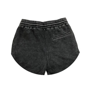 Pantalones cortos de algodón bordados Retro americanos para hombre, pantalones cortos de verano de 5 puntos con cintura con cordón - Product Image 4