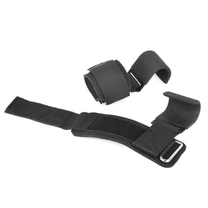 Powerlifting Deadlift Straps Pull Ups Sangles de poignet de levage robustes avec crochet - Product Image 4