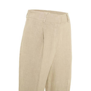 Women's High-Waist <b>Wide</b> <b>Leg</b> <b>Linen</b> <b>Trousers</b> Breathable Casual Pants - Product Image 2
