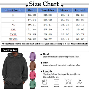 Sudadera con Capucha de Mezclilla Lavada Estilo Vintage para Hombre, Cómoda y Elegante, con Bolsillo y Estampado Personalizado, 100% Algodón, para Otoño - Disponible en Tallas Grandes - Product Image 4